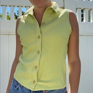 J.Crew Women’s  Lime Collared Tank Top